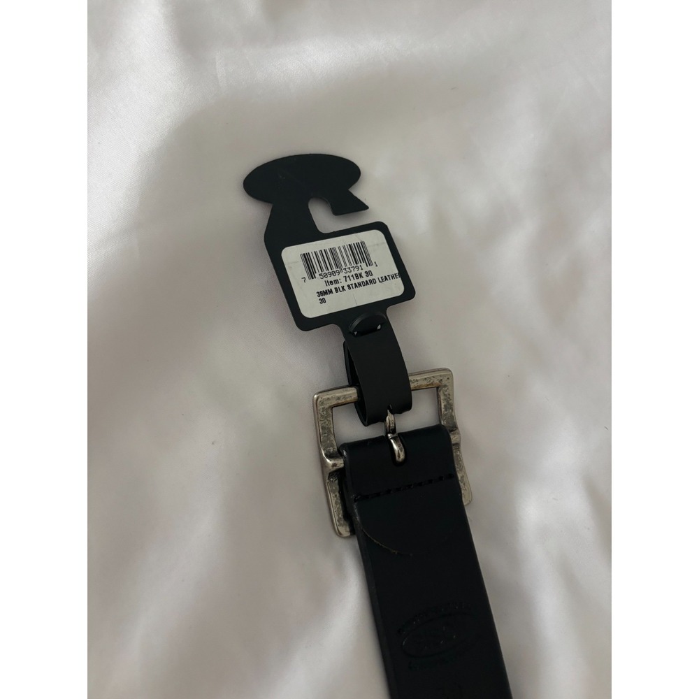 New Bison Design Leather Belt 30 Black 38mm Standard Heritage Americana Workwear - Picture 7 of 16